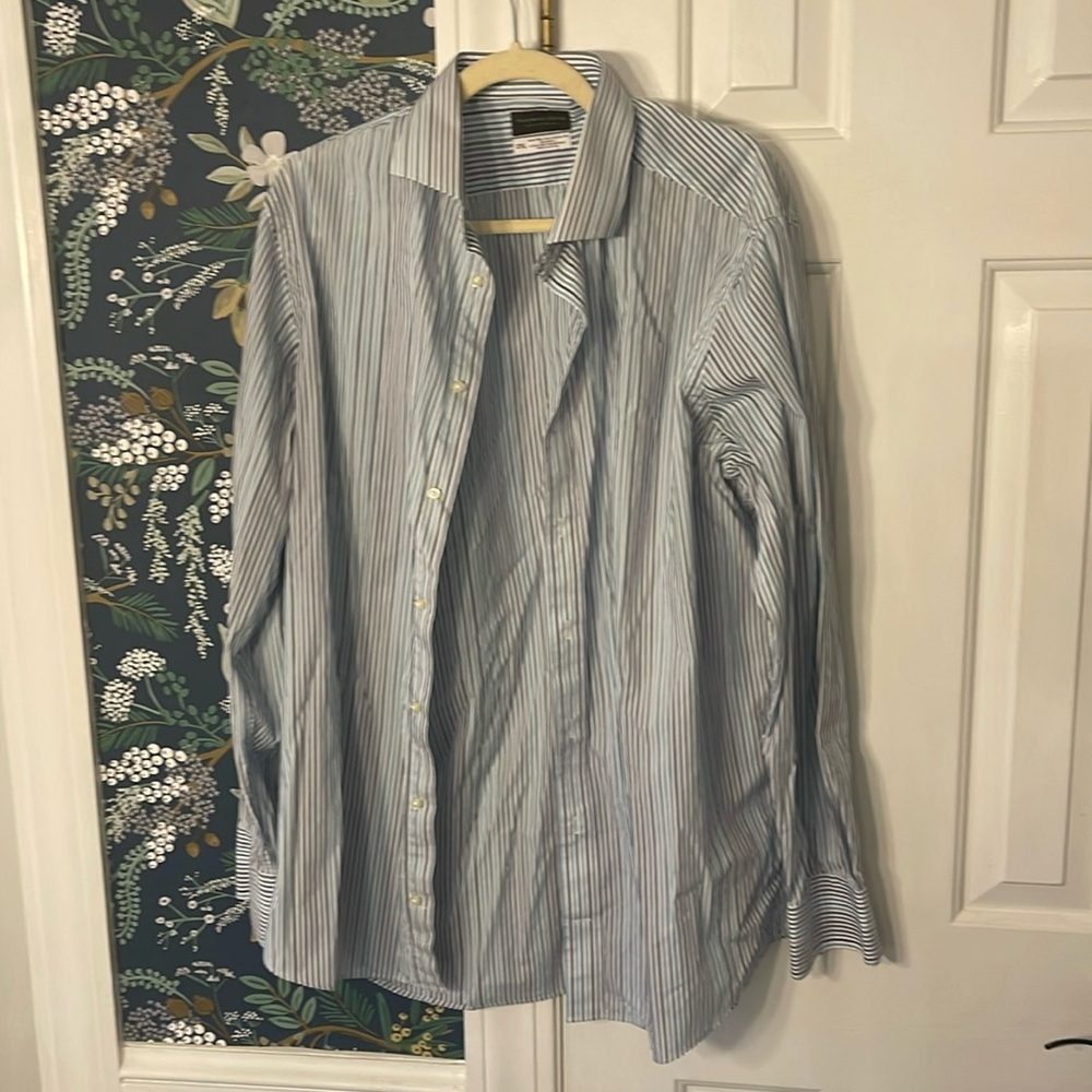 Thomas Dean striped button down 2xl